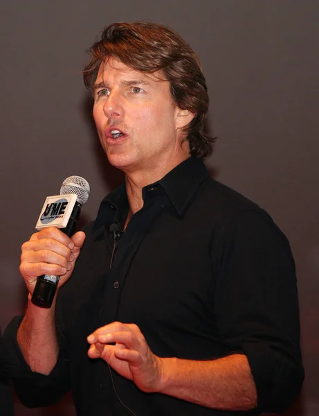 Amerykanin Aktor Tom Cruise Uczęszcza Premiera Zdarzenie Dla Swojego Nowego — Zdjęcie stockowe