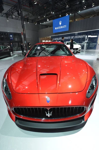 Maserati Granturismo Представлена Шанхайской Международной Выставке Автомобильной Промышленности Известной Auto — стоковое фото