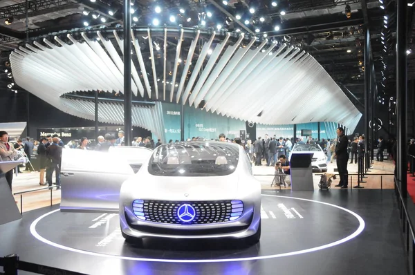 Nový Vůz Mercedes Benz Zobrazí Během Shanghai International Automobile Průmyslová — Stock fotografie