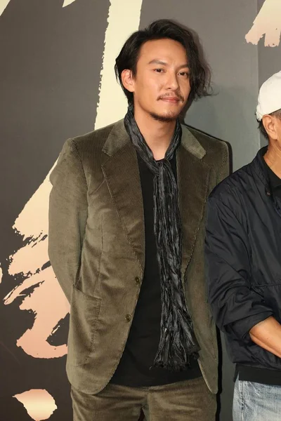 Тайваньский Актёр Чан Чэнь Позирует Премьере Фильма Убийца Тайбэе Тайвань — стоковое фото