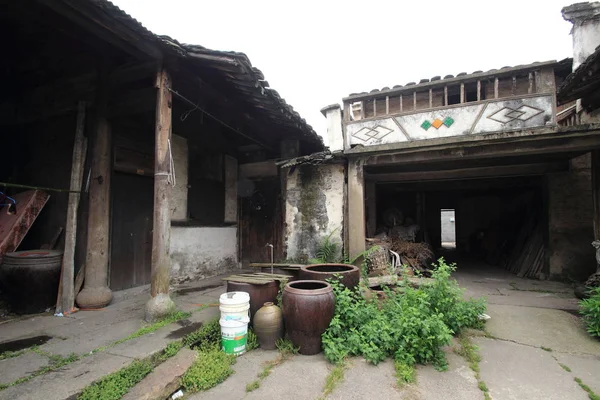 Вид Старовинний Будинок Селі Санцзян Який Був Побудований Під Час — стокове фото