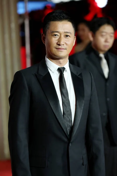 Chinese Actor Jing Poses Red Carpet Asian New Talent Award — Stock Photo, Image