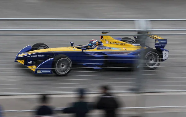 Swiss Driver Sebastien Buemi Dams Renault Formula Team Competes Beijing — Stock Photo, Image