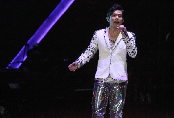 Tayvanlı Şarkıcı Jay Chou Gerçekleştirir Shenyang Konserinde Onun Opus Jay — Stok fotoğraf