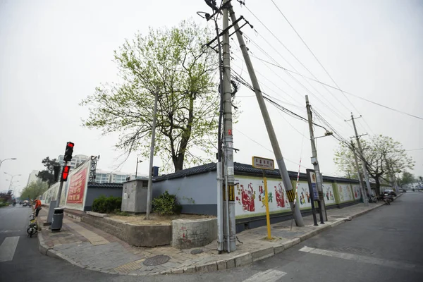 Uitzicht Straat Scène Voor Bouwplaats Van Het Fengsheng International Finance — Stockfoto