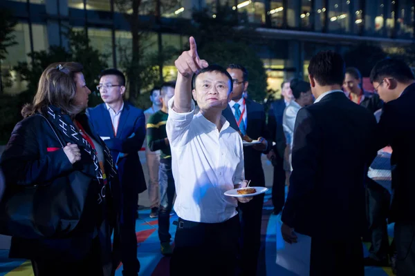 Jack Yun Presidente Alibaba Group Aparece Foto Durante Ceremonia Firma — Foto de Stock