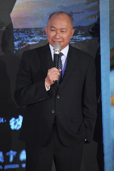 Director Hong Kong John Woo Habla Durante Fiesta Vespertina Para — Foto de Stock