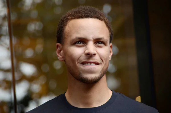 Nba Star Stephen Curry Nimmt Der Eröffnungsfeier Des Flagshipstores Der — Stockfoto