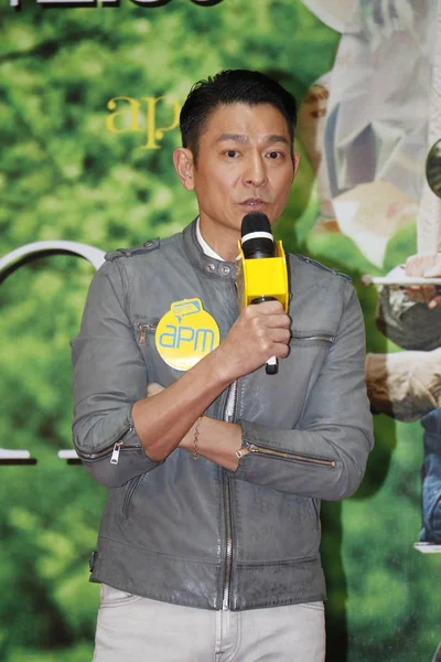 Actor Hong Kong Andy Lau Habla Evento Promocional Para Película —  Fotos de Stock