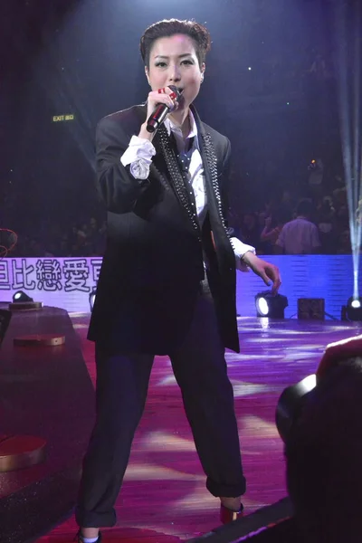 Hong Kong Sängerin Sammi Cheng Tritt Beim Konzert Des Singer — Stockfoto