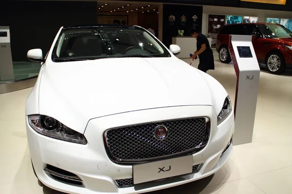 Jaguar Fuzhou Şehir Güneydoğu Çin Fujian Eyaleti Eylül 2015 Bir — Stok fotoğraf