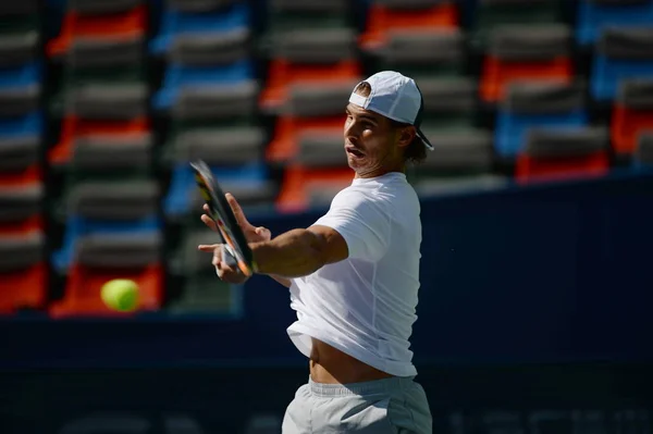 Rafael Nadal Spain Takes Part Training Session 2015 Shanghai Rolex — Stock Photo, Image