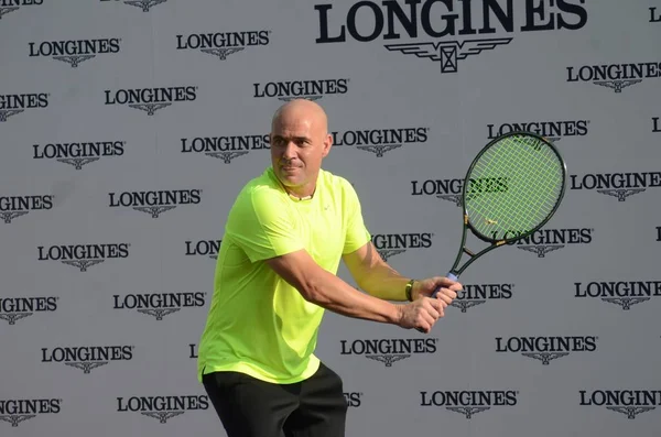 Andre Agassi Estrella Del Tenis Estadounidense Jubilado Asiste Evento Promocional — Foto de Stock