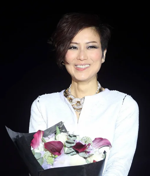 Şanghay Çin Bir Olay Sırasında Nisan 2015 Hong Kong Şarkıcı — Stok fotoğraf