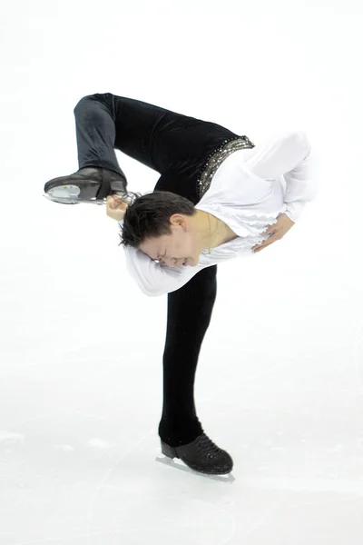 Denis Ten Aus Kasachstan Tritt Während Des Kurzprogramms Der Isu — Stockfoto