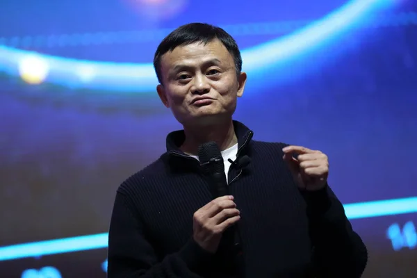 Джек Голова Alibaba Group Говорить Медіа Центрі 2015 Tmall Глобальний — стокове фото