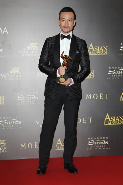 Actor Chino Liao Fan Posa Después Ganar Premio Mejor Actor — Foto de Stock
