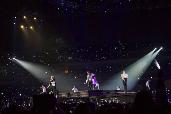 Chinese South Korean Boy Group Exo Performs Nanjing Concert Its — Stock Photo, Image