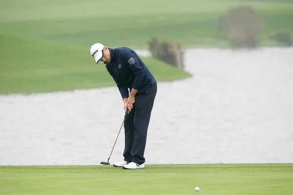 Golfista Escocês Russell Knox Joga Durante Rodada Final Torneio Golfe — Fotografia de Stock