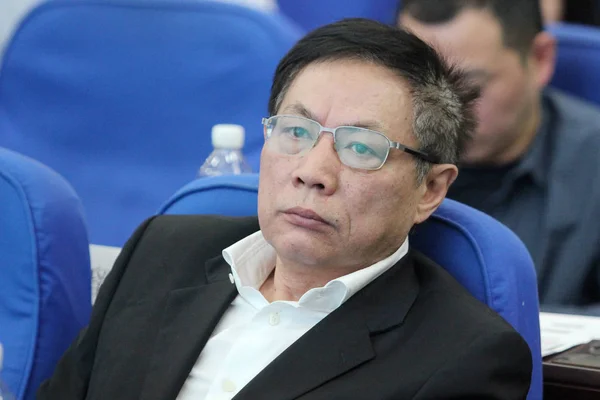 Ren Zhiqiang Bývalý Předseda Společnosti Huayuan Property Ltd Účastní Přednášky — Stock fotografie