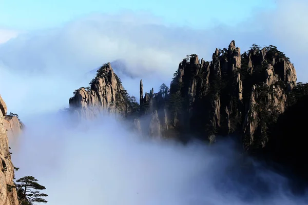 Landscape Sea Clouds Huangshan Mountain Scenic Spot Huangshan City East — Stock Photo, Image