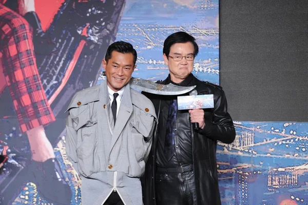 Hong Kong Director Bak Ming Wong Right Actor Louis Koo — Stock Photo, Image