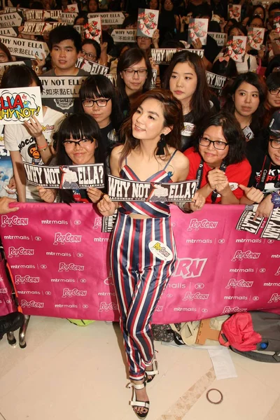 Cantora Atriz Ella Chen Chia Hwa Girl Group Taiwanês Frente — Fotografia de Stock