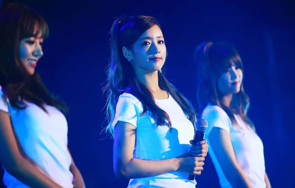 Південнокорейські Дівчина Група Apink Виступає Свій Концерт Шанхаї Китай Травня — стокове фото