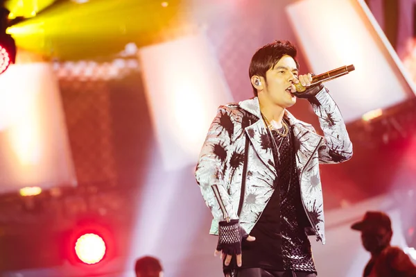 Cantante Taiwanés Jay Chou Presenta Durante Ceremonia Entrega Los 19º —  Fotos de Stock