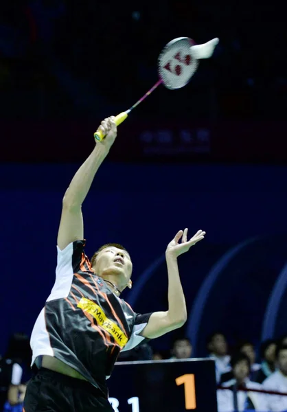 Lee Chong Wei Malezya Bir Atış Lee Dong Keun Için — Stok fotoğraf