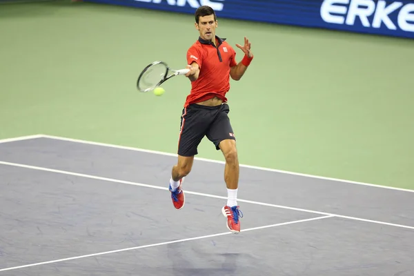 Novak Djokovic Serbia Devuelve Una Oportunidad Wilfried Tsonga Francia Último — Foto de Stock