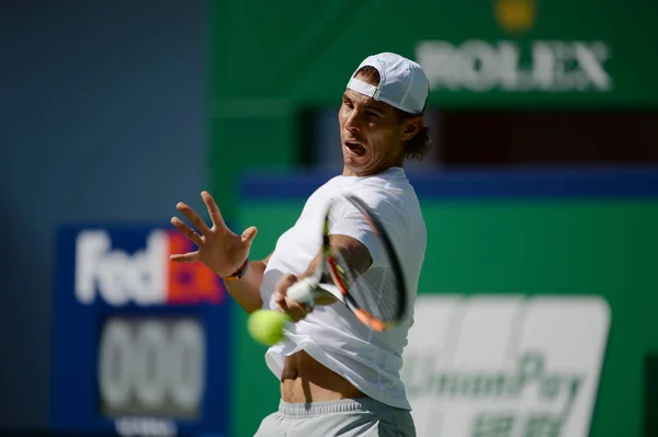 Rafael Nadal Spagna Partecipa Una Sessione Allenamento Torneo Tennis Shanghai — Foto Stock