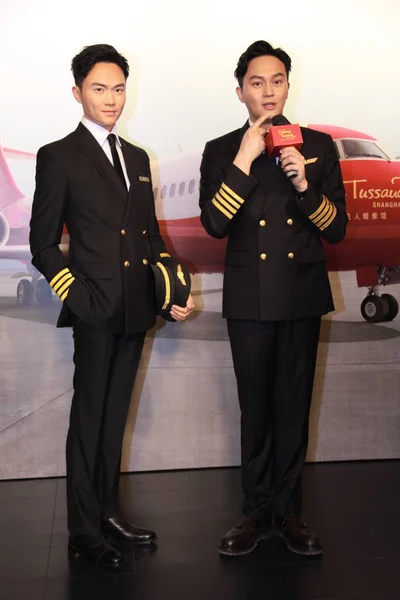 Actor Hong Kong Julian Cheung Vestido Con Traje Captain Cool — Foto de Stock