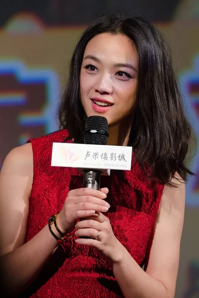 Čínská Herečka Tang Wei Účastní Akcí Pro Svůj Nový Film — Stock fotografie