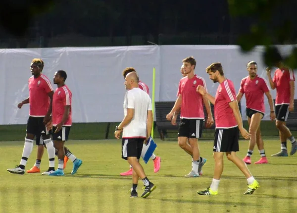 Jugadores Juventus Participan Una Sesión Entrenamiento Shanghai China Agosto 2015 — Foto de Stock