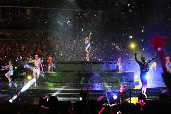 台湾の歌手蔡依林ツァイは彼女 ワールド ツアー上海 2015 日中に上海コンサートで実行します — ストック写真