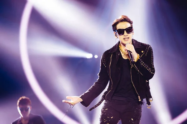 Cantante Actriz Surcoreana Rain Presenta Durante Ceremonia Entrega Los 19º — Foto de Stock
