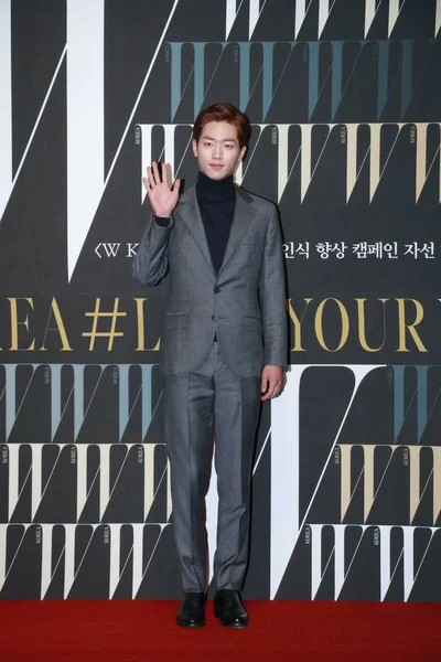 Actor Surcoreano Seo Kang Joon Llega Para Fotoconvocatoria 10ª Campaña — Foto de Stock