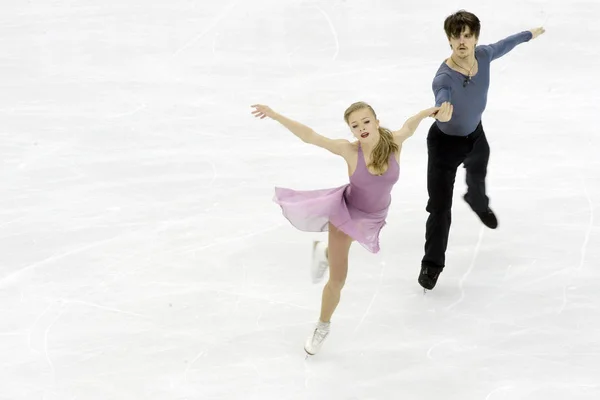 Alexandra Stepanova Ivan Bukin Van Rusland Voeren Tijdens Ice Dance — Stockfoto