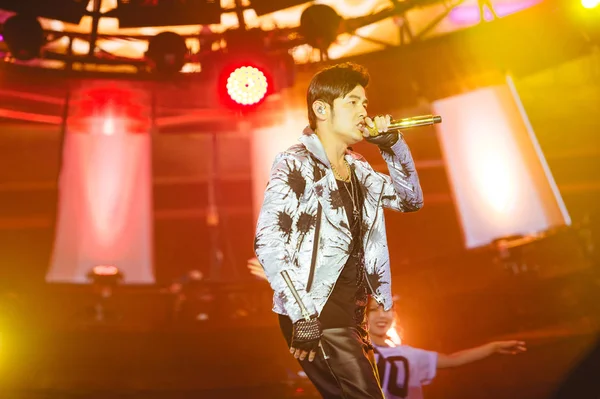 Taiwanesischer Sänger Jay Chou Tritt Während Der Preisverleihung Der Chinesischen — Stockfoto
