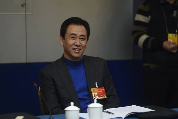 Jiayin Hui Yan Presidente Del Grupo Evergrande Asiste Panel Discusión —  Fotos de Stock