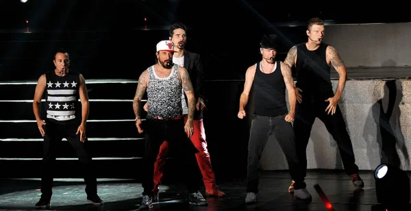 Grupul Pop American Backstreet Boys Cântă Concertul Său Din Orașul — Fotografie, imagine de stoc