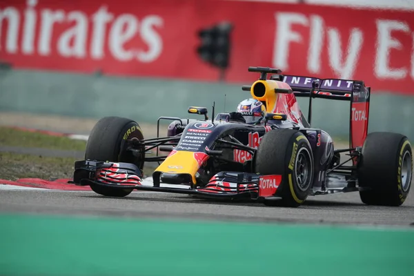 Australische Formule Coureur Daniel Ricciardo Van Red Bull Racing Stuurt — Stockfoto