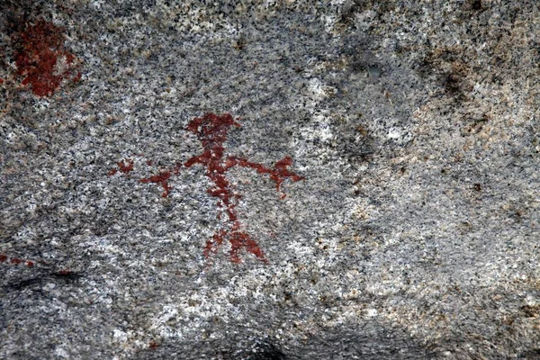 Άποψη Του Πετρογλυφικα Ανακαλύφθηκε Στο Σπήλαιο Duogate Habahe County Βορειοδυτικά — Φωτογραφία Αρχείου
