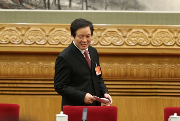 Zhou Benshun Vervolgens Secretaris Van Het Provinciaal Comité Van Hebei — Stockfoto