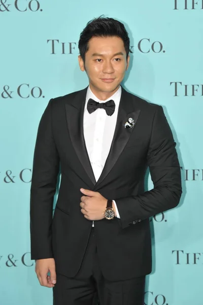 Der Chinesische Schauspieler Chen Posiert Bei Seiner Ankunft Einem Modeevent — Stockfoto