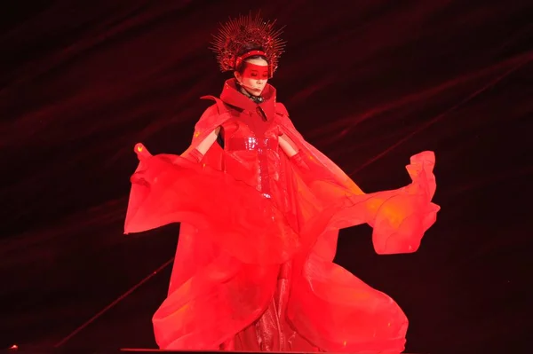2015 베이징 중국에 그녀의 콘서트 홍콩이 — 스톡 사진