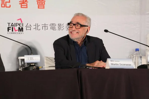 American Director Martin Scorsese Smiles International Press Conference His Movie — Stock Photo, Image