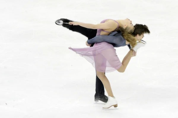 Alexandra Stepanova Ivan Bukin Russia Perform Ice Dance Free Dance — Stock Photo, Image