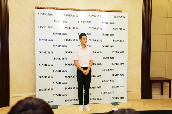 韓国俳優キム ソヒョン Semir 2015 日中国中部の河南省鄭州市で新しい作品のプロモーション イベントに出席します — ストック写真